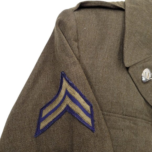 Korean War US 5th Army Ike Jacket A5 Ordnance Replacement Training Center DI Pin - Picture 8 of 12